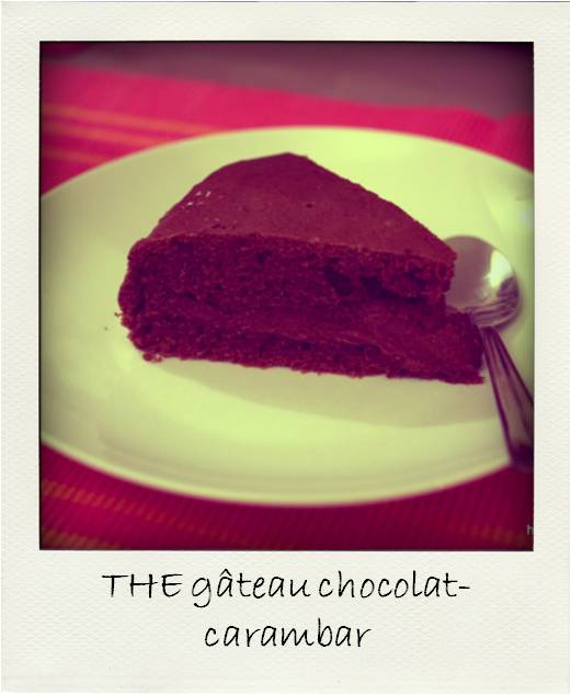 Gateau chocolat carambar